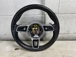 2018 Porsche Panamera Black Leather Steering Wheel With Paddle Shifter Oem. Fixed Price $274.95.