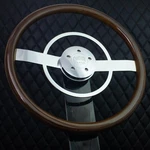 Forever Sharp 18" Wood Steering Wheel Chrome Freightliner, Kenworth, Peterbilt +. Fixed Price $174.99.