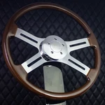 Forever Sharp 18" Wood Steering Wheel Chrome Spoke Kenworth & Peterbilt 2014+. Fixed Price $222.98.