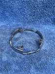 1967 Mustang Used Deluxe Woodgrain Steering Wheel Lower Collar Trim Column Hub. Fixed Price $30.00.