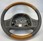 2003-2004 Lincoln Town Car Wood Grain Leather Steering Wheel Stone Gray Oem. Fixed Price $109.99.