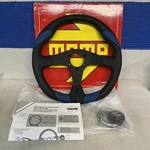 Momo QRK35BK0BU Quark 350MM Steering Wheel Black And Blue Grip New Opened Box. Fixed Price $159.99.