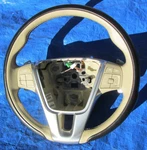 13-17 Volvo V60 S60 XC60 Beige/black Oem Leather Steering Wheel Paddle Shifters. Fixed Price $250.80.