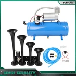 1.6 Gal Tank 150 Psi Air Compressor 4 Trumpet 12V Train Db Horn. Fixed Price $108.73.