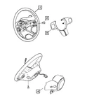 Genuine Mopar Steering Wheel 5MV94DX9AA. Fixed Price $417.30.