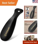 Versatile Stainless Steel Shoe Horn - Perfect For Travel & Daily Use, 7.5''. Fixed Price $10.44.