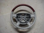2003-2006 Lincoln Aviator Navigator Leather Wood Steering Wheel, Control Buttons. Fixed Price $75.00.