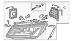 Genuine Audi Headlamp Assembly 8R0-941-754-E. Fixed Price $1561.23.