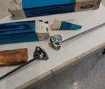 Nos 1969-1976 Ford Mustang Boss Cougar Sunvisor Brackets C9AZ-6204144A Pair. Fixed Price $80.00.