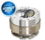 Nrg Steering Wheel Quick Release Gen 1.5 Silver Body W/ Titanium SRK-100TI. Fixed Price $93.50.