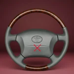 Toyota Land Cruiser 100 Series Lexus LX470 Steering Wheel Wood Grain. Fixed Price $210.00.