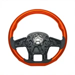 18" Yourgrip Wood Cadmium Orange Steering Wheel For 2013-2021 Kenworth T680. Fixed Price $459.99.