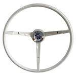 Ford Mustang 65-66 Goodmark 3-SPOKE Replacement White Steering Wheel. Fixed Price $228.83.