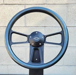 14" Black Steering Wheel Carbon Fiber Wrap, Chevy Horn, 69-94 Gm Adapter. Fixed Price $211.57.