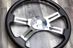 Steering Wheel & Hub Kit: 18" Chrome Dual Classic Polyurethane (freightliner). Fixed Price $164.99.