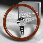 W-power 350MM Classic Brown Wood Grain 6-HOLE Chrome Spoke 14" Steering Wheel. Fixed Price $109.99.