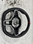 2025 Bmw M340I Black Leather Steering Wheel W/flat Bottom Red Stripe Oem. Fixed Price $539.95.
