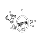 Genuine Mopar Steering Wheel 5MA461XMAA. Fixed Price $278.98.