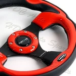 Nrg 320MM Reinforced Black Leather Red Trim Inserts 13" Racing Steering Wheel. Fixed Price $134.99.