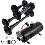 Uimoso Train Horns Kit 4 Trumpet Air 120PSI Compressor 0.8 Gal Tank. Fixed Price $89.90.
