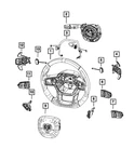 Genuine Mopar Steering Wheel Wiring 68667036AA. Fixed Price $57.10.