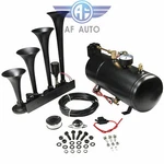 Train Horn Kit Loud System 4 Trumpets 1G Air Tank 150PSI For Car Truck Pickup. Fixed Price $112.97.