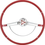 Oer Red Steering Wheel With Chrome Horn 1965-1966 Chevrolet Impala. Fixed Price $309.98.