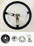 69-93 Buick Skylark Gran Sport Regal Chrome Spoke Black Steering Wheel 13 1/2". Fixed Price $109.76.