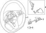 Genuine Nissan Steering Wheel 48430-9HB1D. Fixed Price $339.50.