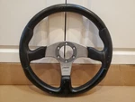 Momo Race Typ D35 Kba 70116 Genuine Leather Steering Wheel DC2 EG6 S13 S14 R32. Fixed Price $100.00.