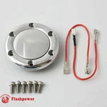 Billet Flashpower Horn Button For 6 Bolt Steering Wheel Momo Nrg Polished. Fixed Price $29.50.