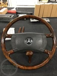 Mercedes Full Wood Steering Wheel Early R107 W123 W116 W115 W114 Burled Walnut. Fixed Price $825.00.