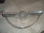 1965 66 Chevrolet Impala Caprice Chrome Steering Wheel Center Horn 9741874. Fixed Price $19.00.