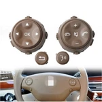 Brown Steering Wheel Switch Button Kit For Mercedes W221 S550 S63 CL55 2007-2010. Fixed Price $25.99.