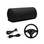 Dickno Car Steering Wheel Cover, Anti-slip Stitch On Wrap Glossy, Black. Fixed Price $15.78.