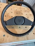 1977-1988 Porsche Oem 2-SPOKE Steering Wheel W/ Horn Button 924S 944 *nice*. Fixed Price $200.00.