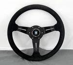 Nardi Steering Wheel Deep Dish Corn 330 Mm Black Suede Leather Type Horn. Fixed Price $475.66.