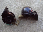 Classic Lucas Type Large Wind Tone Horns Pair Triumph TR2 TR3 Mgtd Mgtf Morgan. Fixed Price $196.32.