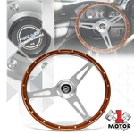 NRG-RST-363SL 380MM 1" 3-SPOKE Classic Mahogany Wood Grain Racing Steering Wheel. Fixed Price $210.00.