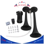 Horn Up To Date Loud Dual Trumpet Train Air System Kit CAR/TRUCK/12V Black. Fixed Price $128.99.