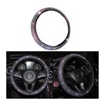 Car Bling Steering Wheel Cover With Rhinestones, Anti-slip, Multicolor. Fixed Price $15.93.