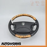 04-09 Jaguar XJ8 Vdp X350 Steering Wheel Leather Wood Multifunction Switch Oem. Fixed Price $254.50.