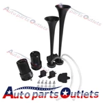 Loud Dual Trumpet Train Air Horn System Kit Black Fits Rv Car Truck Van Boat 12V. Fixed Price $358.88.