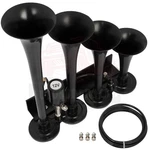 12V 135DB 4 Trumpets Solenoid Black Air Horn Kit For Truck Car Suv Raging Sound. Fixed Price $50.81.