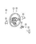 Genuine Mopar Steering Wheel Bezel 5VF04SZRAA. Fixed Price $67.94.