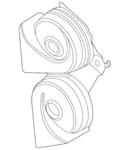 New Oem Ford Dual Note Electric Horn 2020-2023 Explorer Aviator L1MZ-13832-A. Fixed Price $62.50.