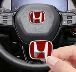 Red For 2000-2025 Civic Honda Coupe Si 2DR 4DR Steering Wheel Badge Jdm Emblem. Fixed Price $12.98.