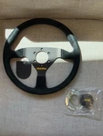 Momo Prototipo Steering Wheel 350 Mm - Leather/black Spokes PRO35BK2B. Fixed Price $279.00.