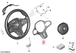 Genuine Bmw M5 X3 X4 X5 X6 F90 F91 Decorative Trim Steering Wheel 32308089365. Fixed Price $118.01.