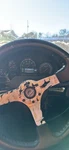 New Nrg Steering Wheel 350MM Black Leather Hydro Dipped Floral RST-036FL-R. Fixed Price $100.00.